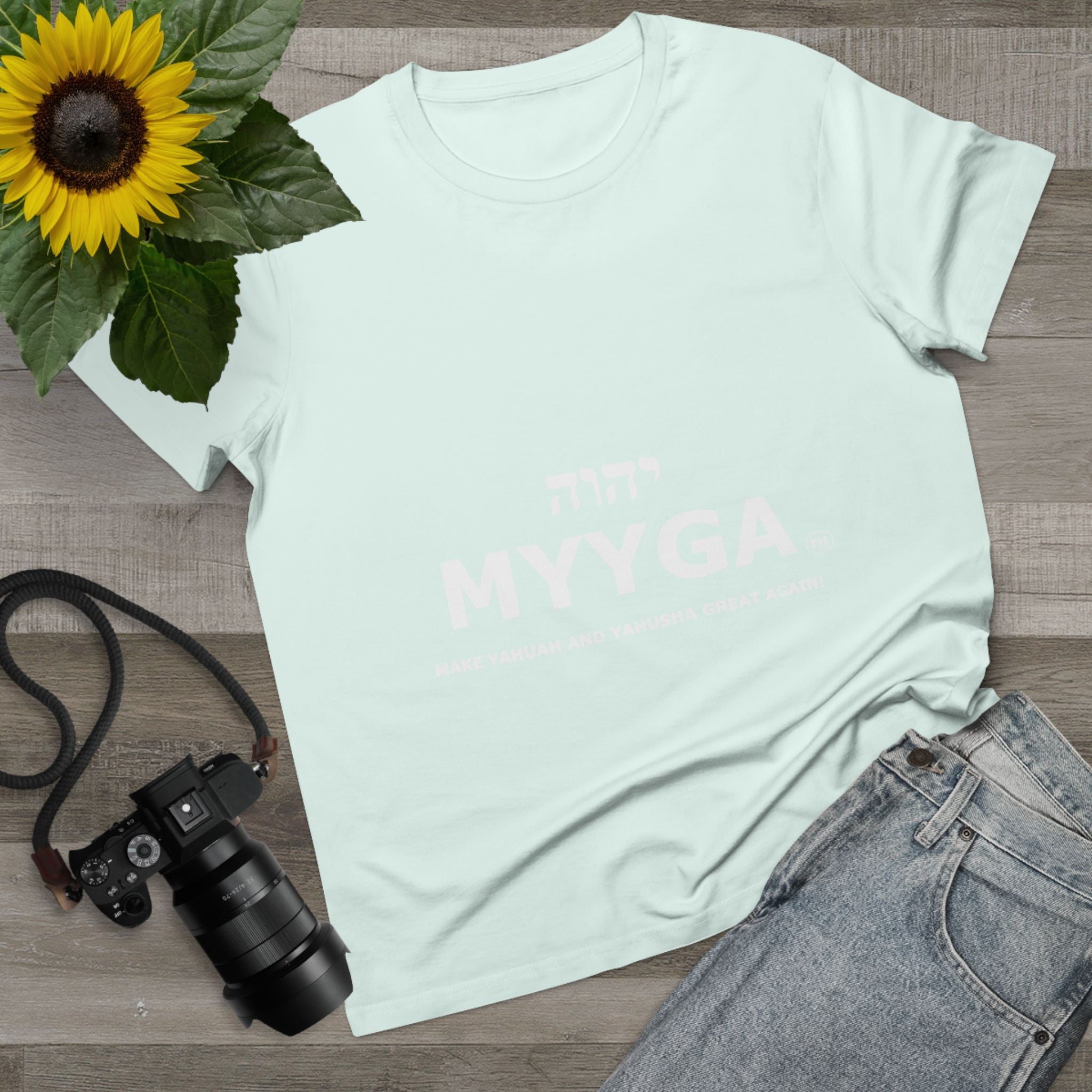 Maple Leaf Women’s Tee — Make Yahuah and Yahusha Great Again
