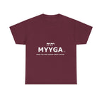 MYYGA - Make Yah And Yahshua Great Again - logo tee | Hebrew lettering graphic shirt