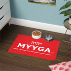 MYYGA - Make Yahweh And Yahshua Great Again - logo pet food mat |placemat