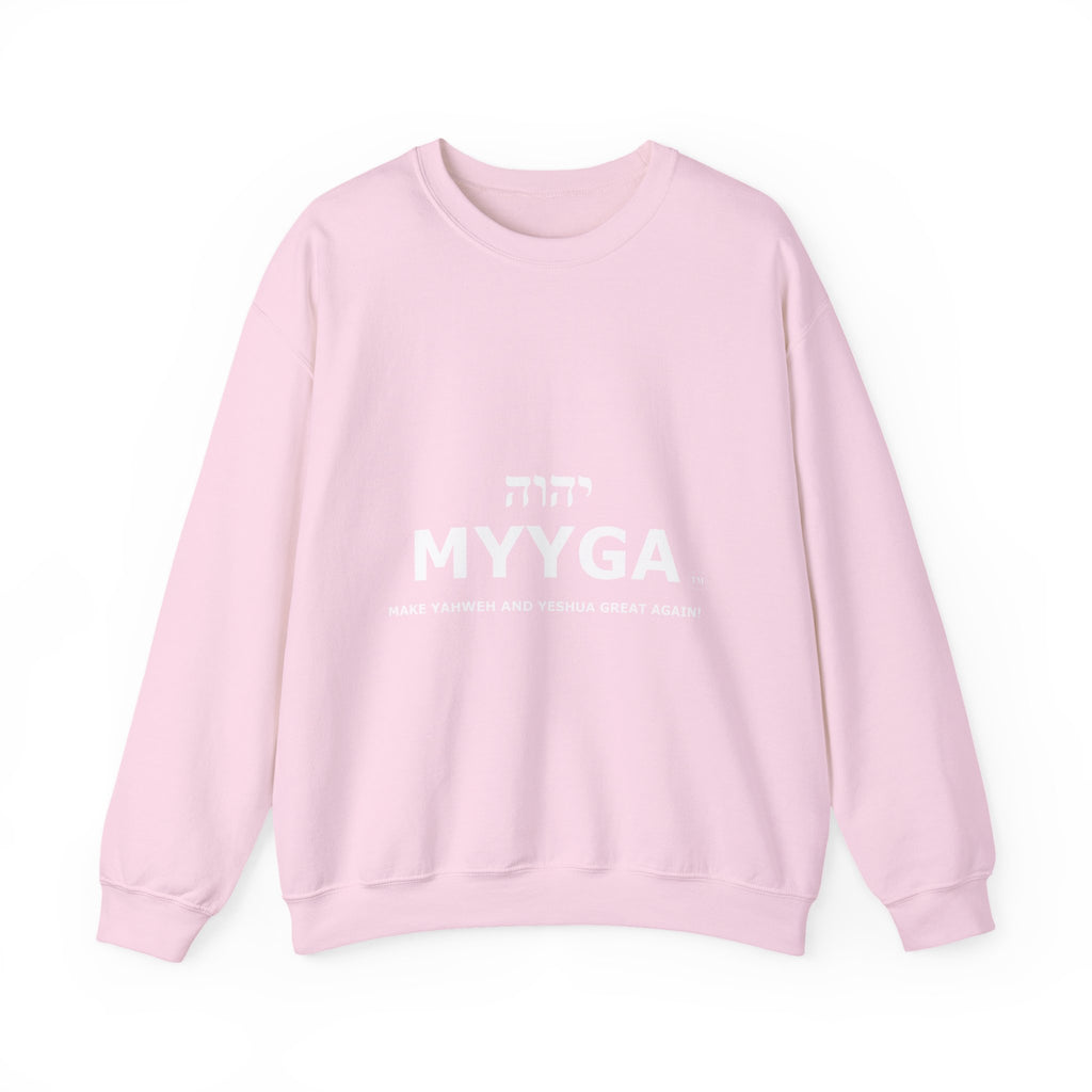 MYYGA - Make Yahweh And Yeshua Great Again - sweatshirt | Religious typography crewneck
