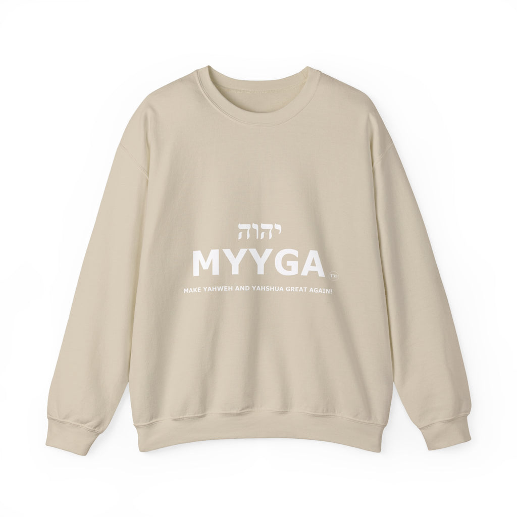 MYYGA - Make Yahweh And Yahshua Great Again - sweatshirt | Religious typography crewneck