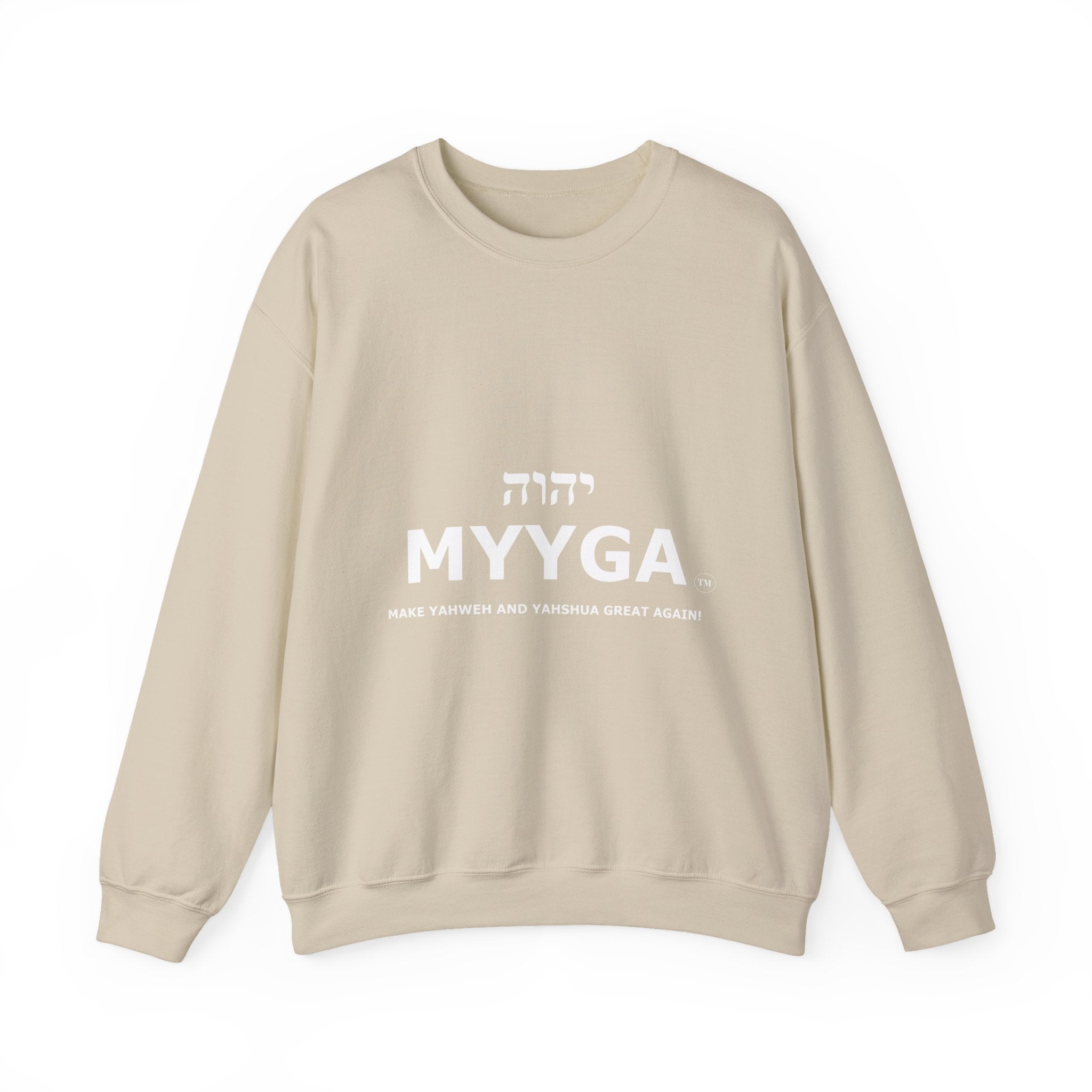 MYYGA - Make Yahweh And Yahshua Great Again - sweatshirt | Religious typography crewneck