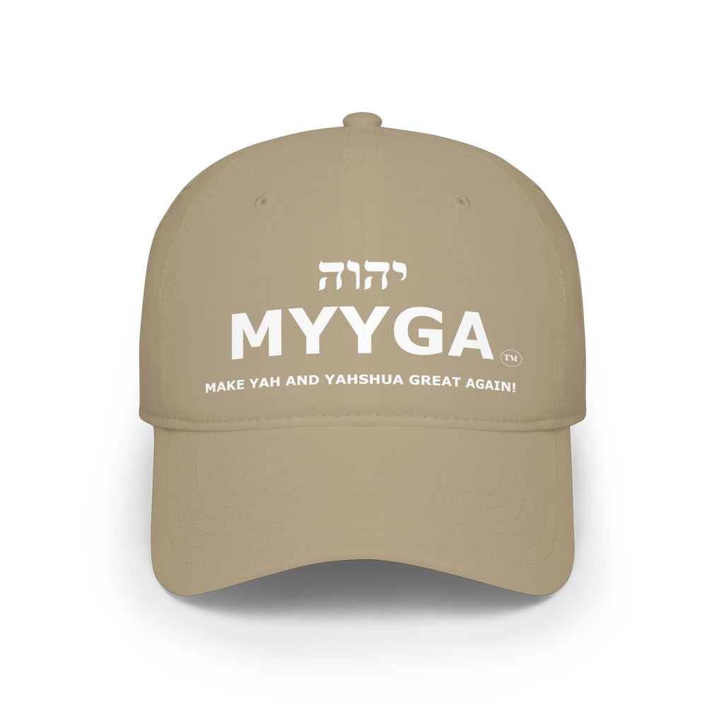 MYYGA - Make Yah And Yeshua Great Again - distressed logo Classic Dad Cap | vintage embroidered baseball hat