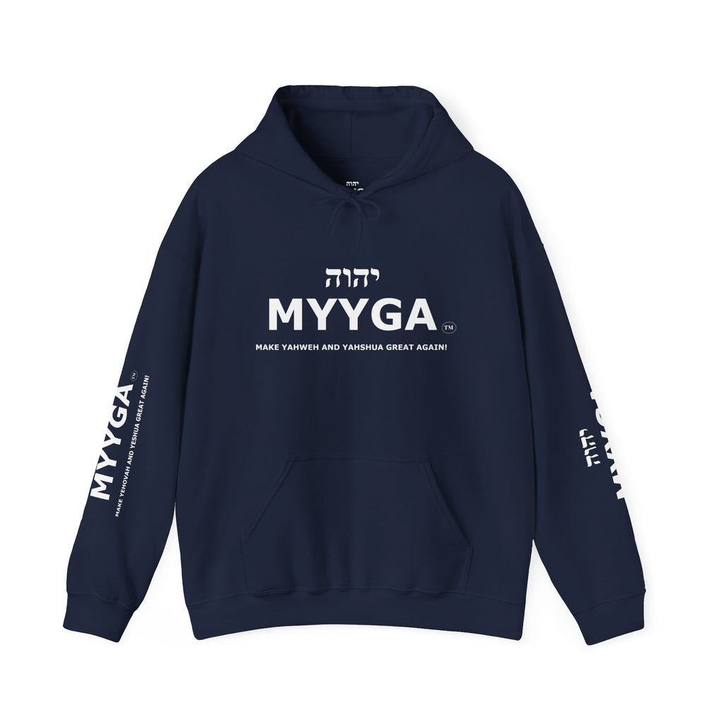 MYYGA - Make Yahweh And Yahshua Great AGain Unisex Heavy Blend™ Hooded Sweatshirt