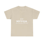 MYYGA - Make Yah And Yahshua Great Again - logo tee | Hebrew lettering graphic shirt