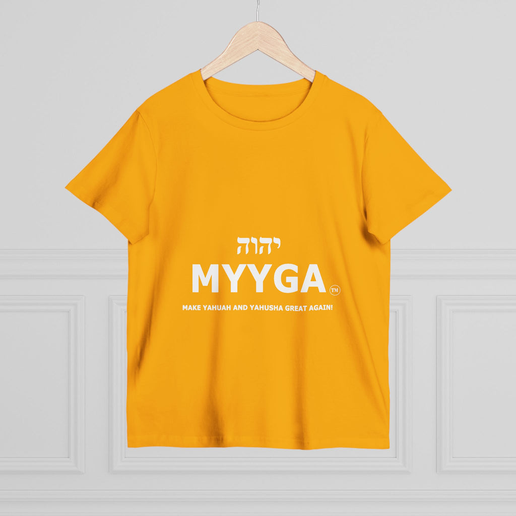 Maple Leaf Women’s Tee — Make Yahuah and Yahusha Great Again