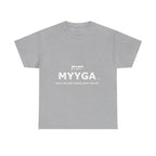 MYYGA - Make Yah And Yahshua Great Again - logo tee | Hebrew lettering graphic shirt
