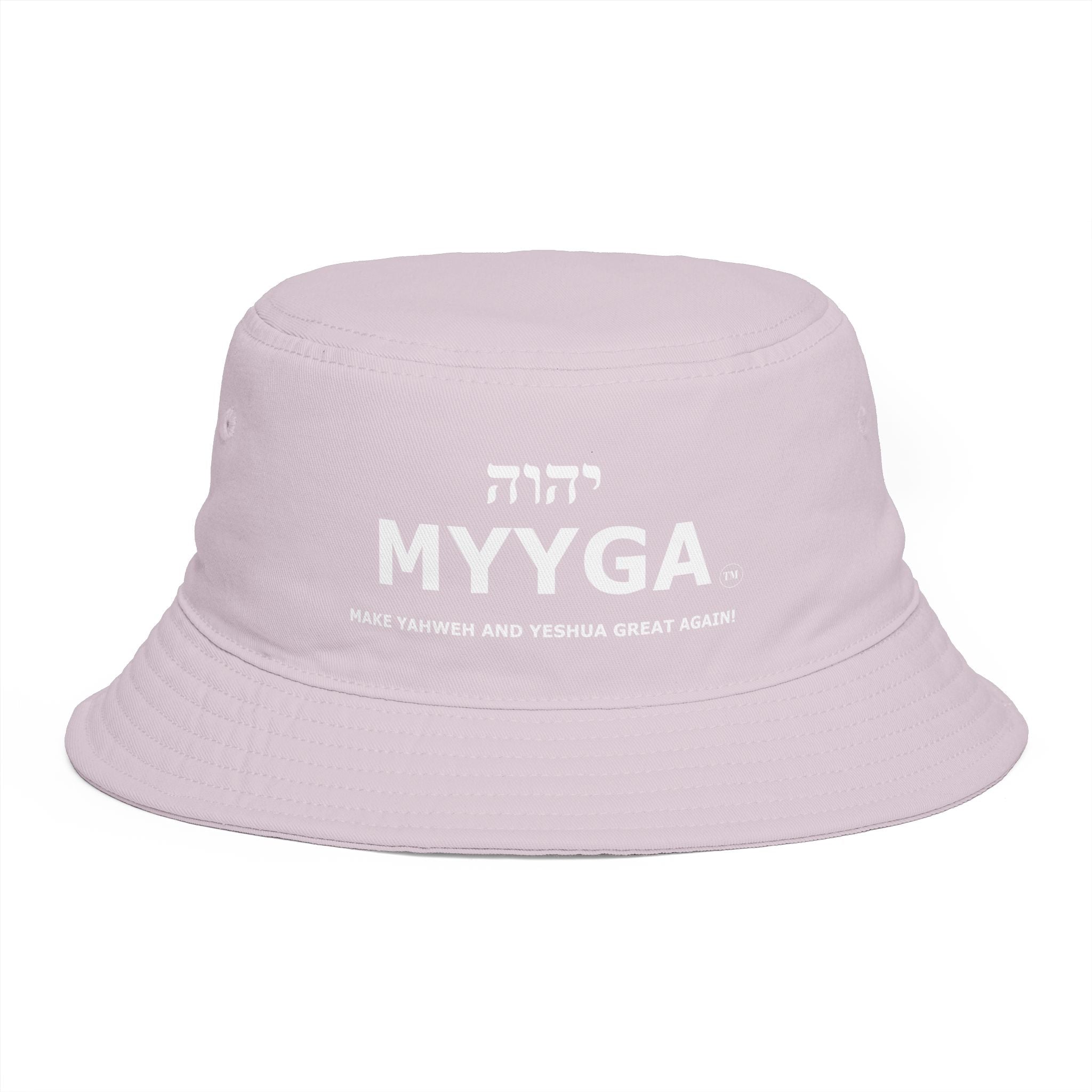 MYYGA - Make Yahweh And Yahshua Great Again - Solid Red Bucket Hat | All-Over Print Bucket Hat