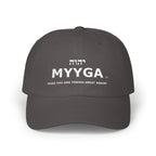 MYYGA - Make Yah And Yahshua Great Again - distressed logo Classic Dad Cap | vintage embroidered baseball hat