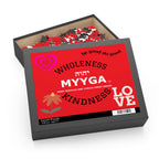 MYYGA - Make Yehovah And Yeshua Great Again - Puzzle | red logo Hebrew text, jigsaw