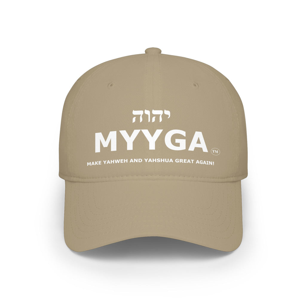 MYYGA - Make Yahweh And Yahshua Great Again - distressed logo Classic Dad Cap | vintage embroidered baseball hat