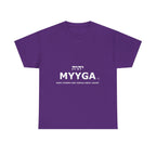 MYYGA - Make Yahweh And Yeshua Great Again - logo tee | Hebrew lettering graphic shirt