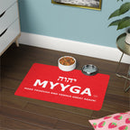 MYYGA - Make Yehovah And Yeshua Great Again - logo pet food mat | placemat