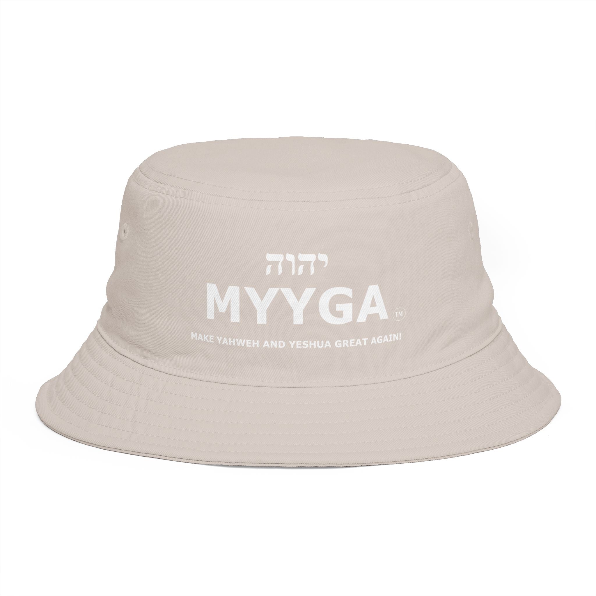 MYYGA - Make Yahweh And Yahshua Great Again - Solid Red Bucket Hat | All-Over Print Bucket Hat