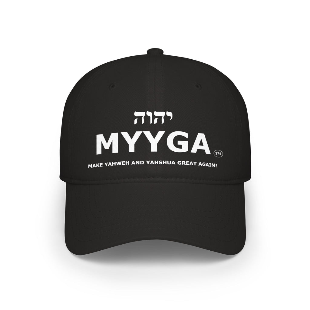 MYYGA - Make Yahweh And Yahshua Great Again - distressed logo Classic Dad Cap | vintage embroidered baseball hat