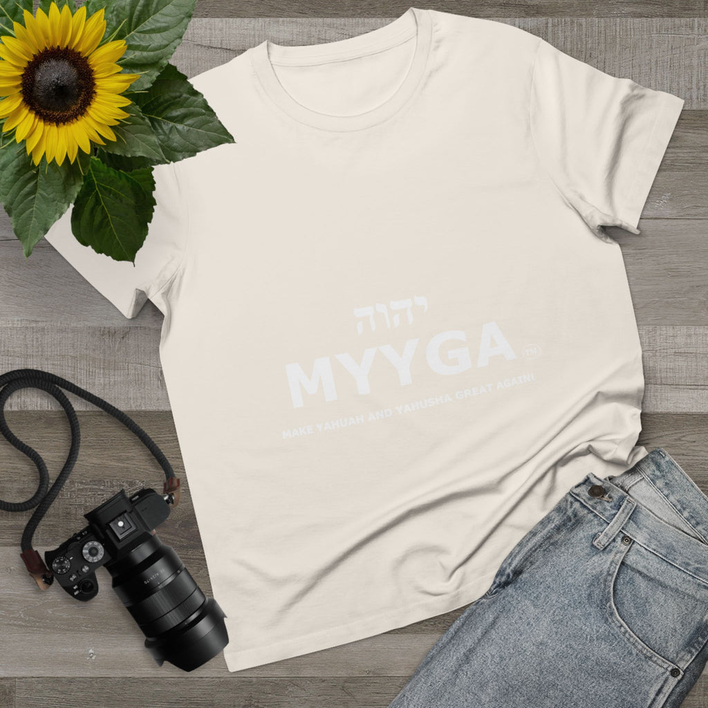 Maple Leaf Women’s Tee — Make Yahuah and Yahusha Great Again