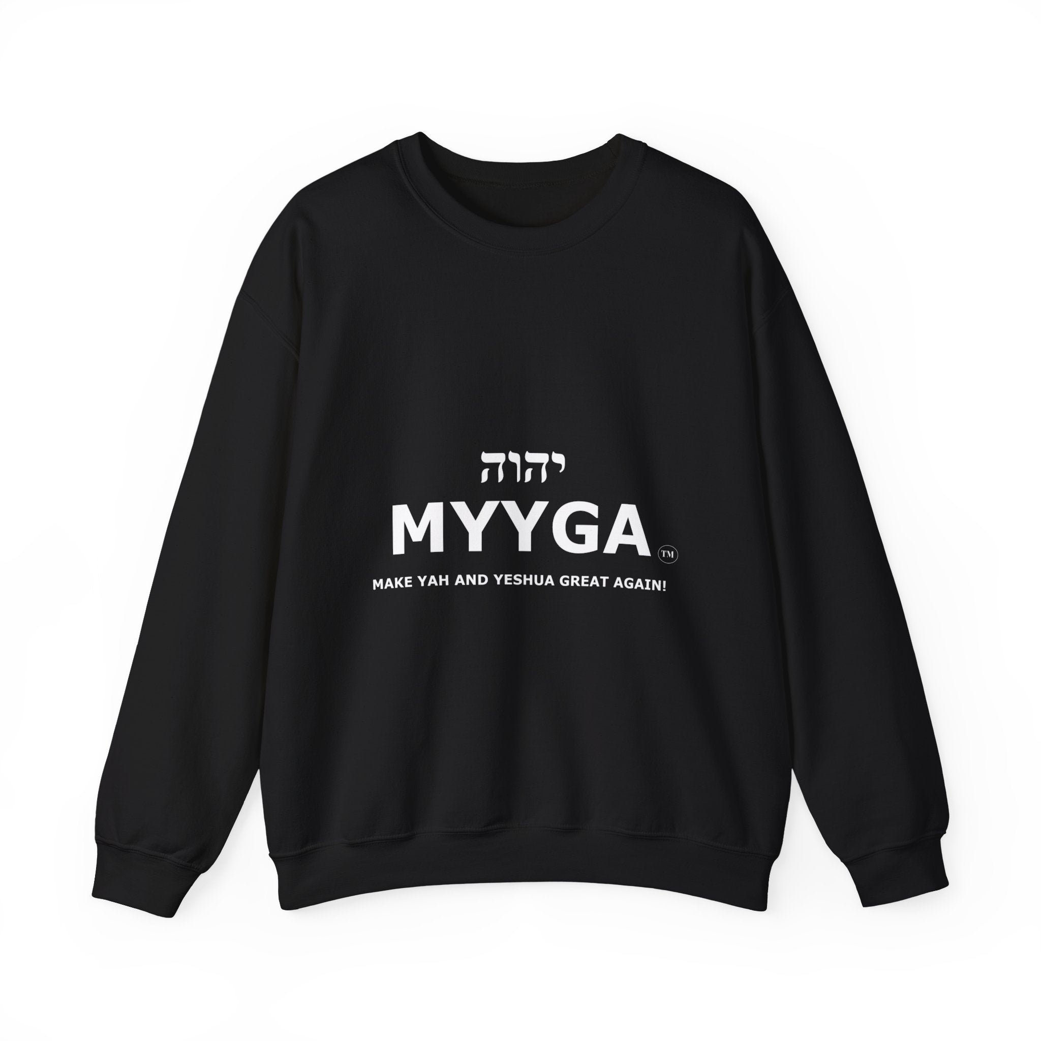 MYYGA - Make Yah And Yahshua Great Again - sweatshirt | Religious typography crewneck
