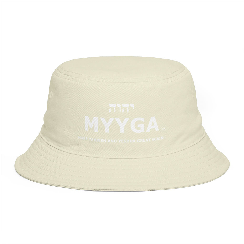 MYYGA - Make Yahweh And Yahshua Great Again - Solid Red Bucket Hat | All-Over Print Bucket Hat