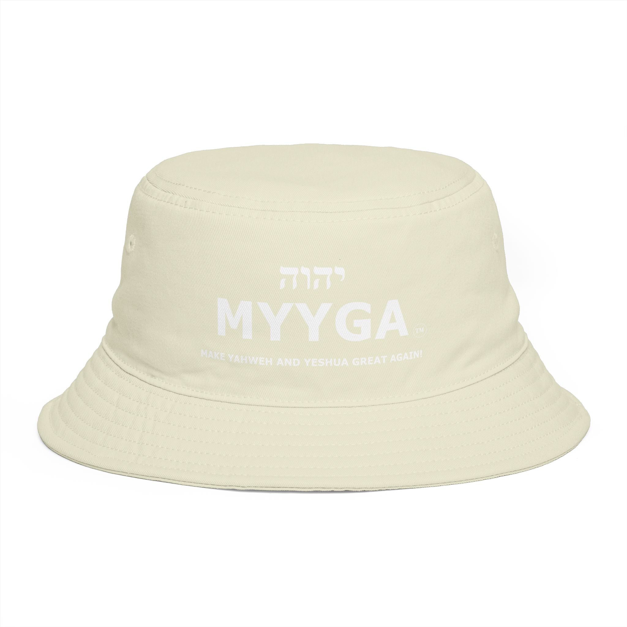 MYYGA - Make Yahweh And Yahshua Great Again - Solid Red Bucket Hat | All-Over Print Bucket Hat