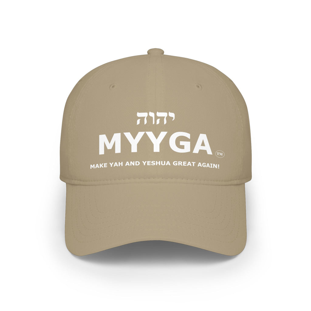 MYYGA - Make Yah And Yahshua Great Again - distressed logo Classic Dad Cap | vintage embroidered baseball hat