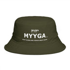 MYYGA - Make Yahweh And Yahshua Great Again - Solid Red Bucket Hat | All-Over Print Bucket Hat