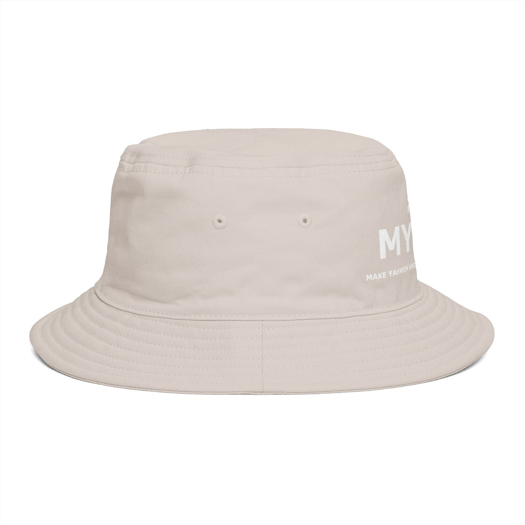 MYYGA - Make Yahweh And Yahshua Great Again - Solid Red Bucket Hat | All-Over Print Bucket Hat
