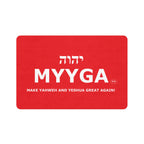 MYYGA - Make Yahweh And Yeshua Great Again - logo pet food mat | placemat