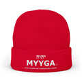MYYGA - Make Yahweh And Yahshua Great Again - Embroidered Knit Beanie | Distressed Hebrew Accent