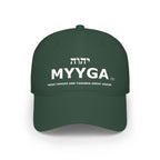 MYYGA - Make Yahuah And Yahusha Great Again - distressed logo Classic Dad Cap | vintage embroidered baseball hat