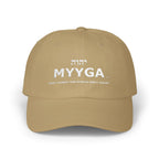 MYYGA - Make Yahweh And Yeshua Great Again - distressed logo Classic Dad Cap | vintage embroidered baseball hat