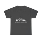 MYYGA - Make Yehovah And Yeshua Great Again - logo tee | Hebrew lettering graphic shirt
