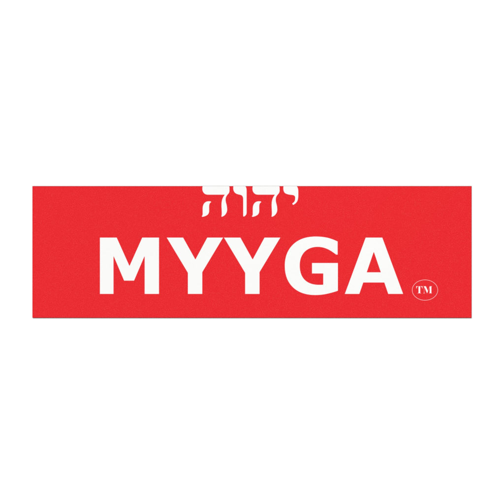MYYGA - Make Yah And Yahshua Great Again - Hebrew Logo Car Magnet |
