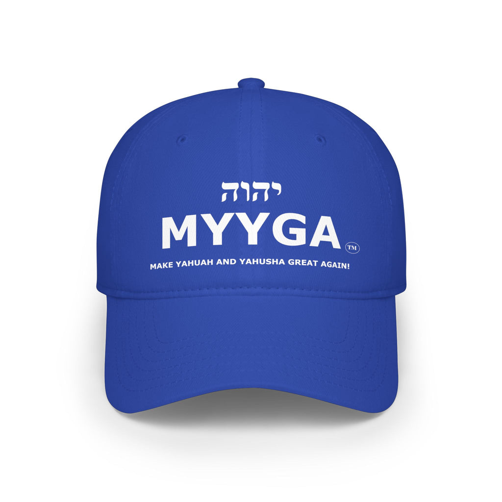 MYYGA - Make Yahuah And Yahusha Great Again - distressed logo Classic Dad Cap | vintage embroidered baseball hat