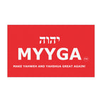 MYYGA - Make Yahweh And Yahshua Great Again - Hebrew Logo Car Magnet |