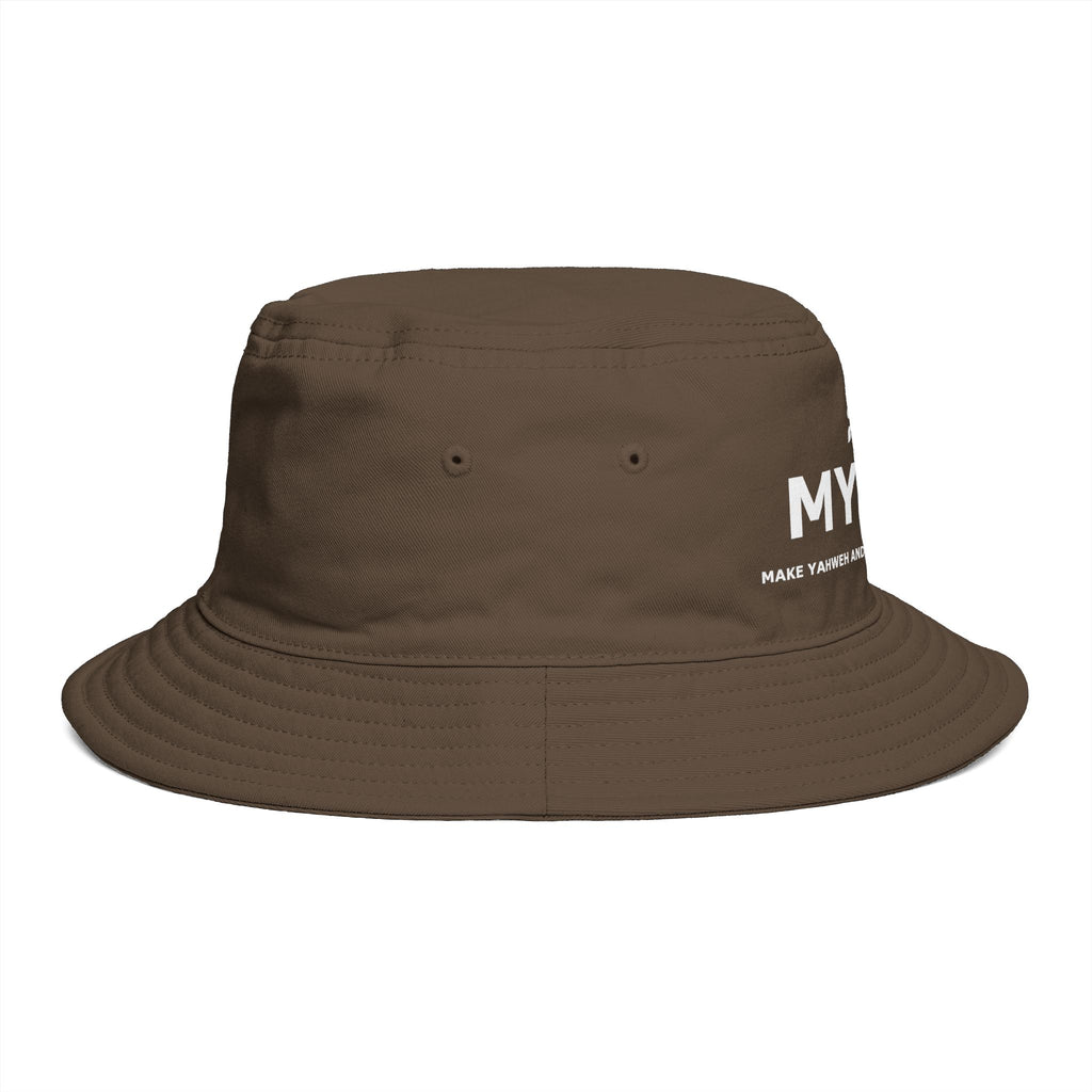 MYYGA - Make Yahweh And Yahshua Great Again - Solid Red Bucket Hat | All-Over Print Bucket Hat