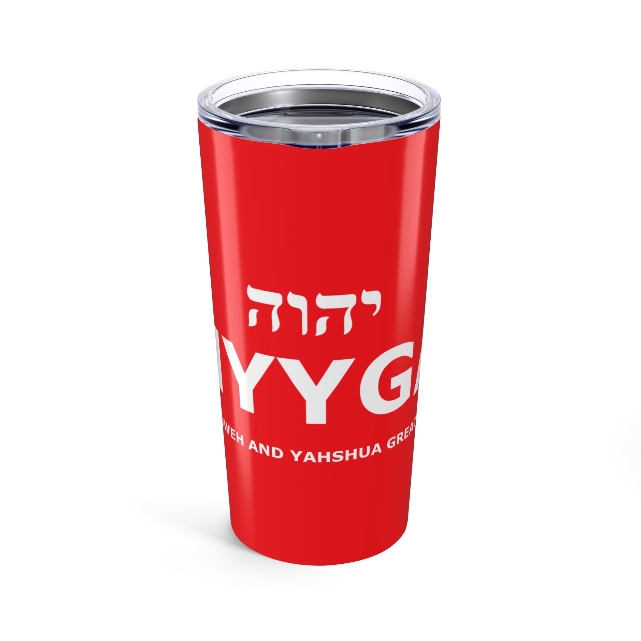 MYYGA - Make Yahweh And Yahshua Great Again - Tumbler 20oz | Red Scripture Design