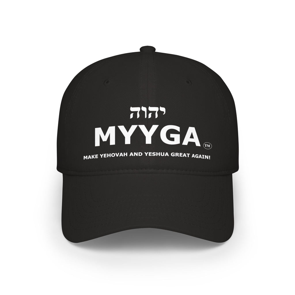 MYYGA - Make Yehovah And Yeshua Great Again - distressed logo Classic Dad Cap | vintage embroidered baseball hat