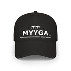 MYYGA - Make Yehovah And Yeshua Great Again - distressed logo Classic Dad Cap | vintage embroidered baseball hat