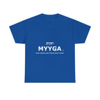 MYYGA - Make Yehovah And Yeshua Great Again - logo tee | Hebrew lettering graphic shirt