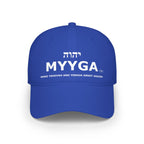 MYYGA - Make Yehovah And Yeshua Great Again - distressed logo Classic Dad Cap | vintage embroidered baseball hat