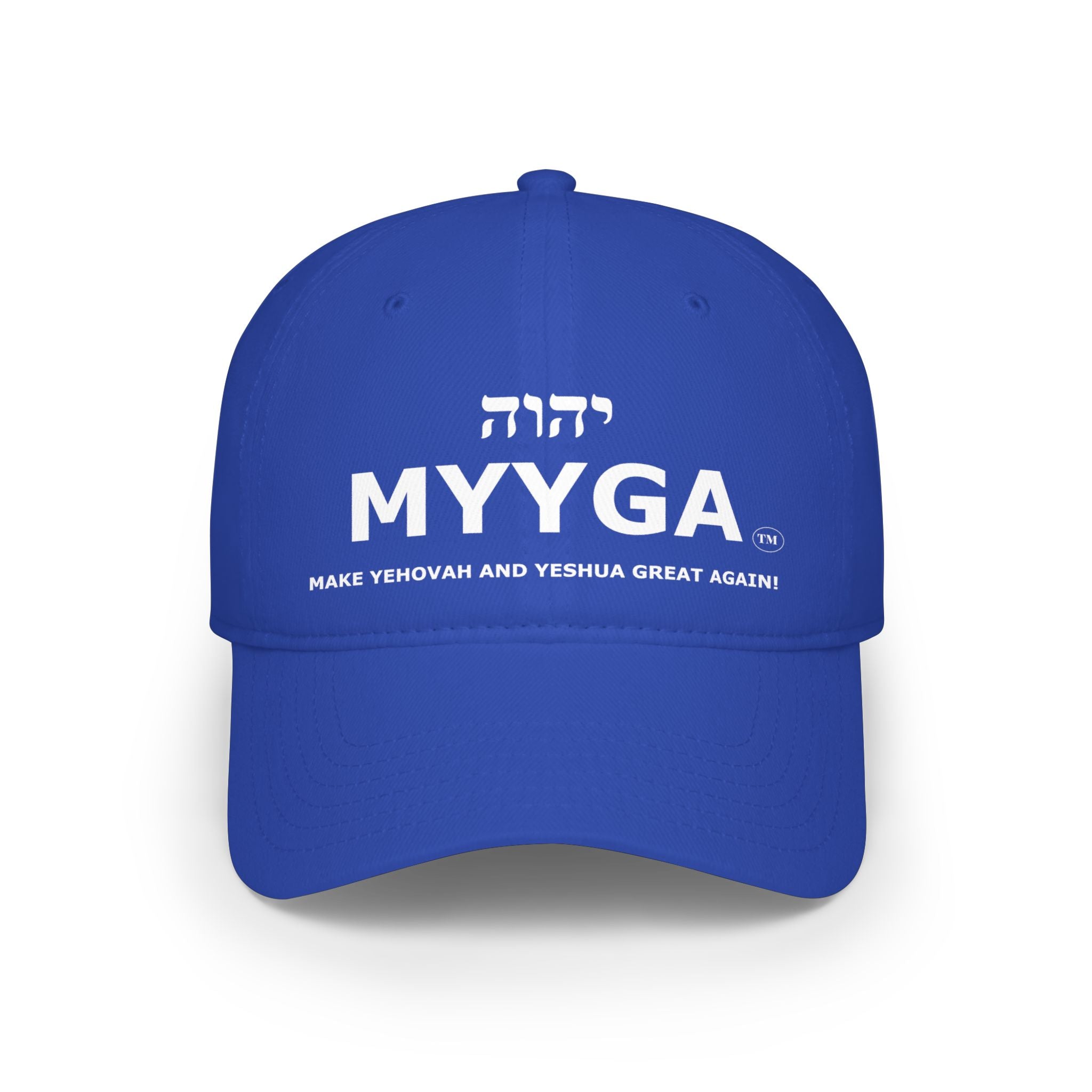 MYYGA - Make Yehovah And Yeshua Great Again - distressed logo Classic Dad Cap | vintage embroidered baseball hat