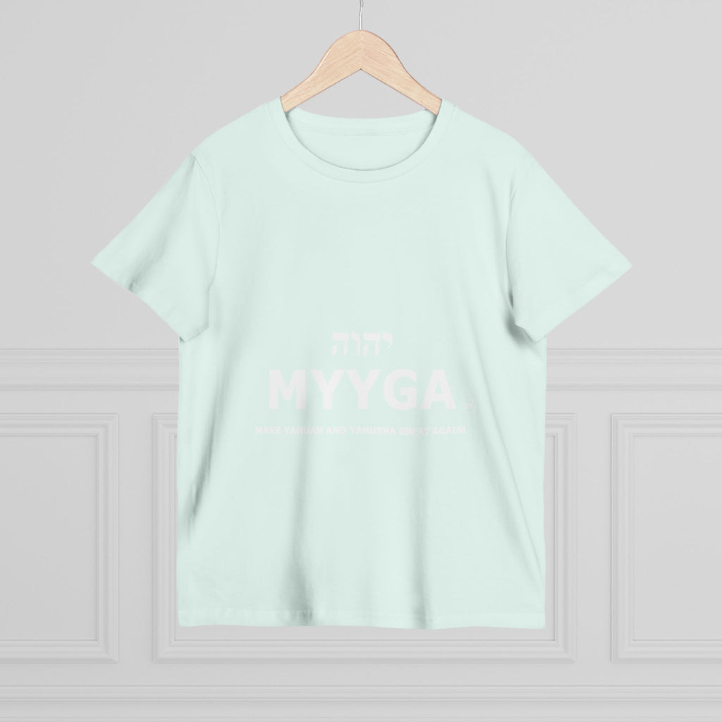 Maple Leaf Women’s Tee — Make Yahuah and Yahusha Great Again