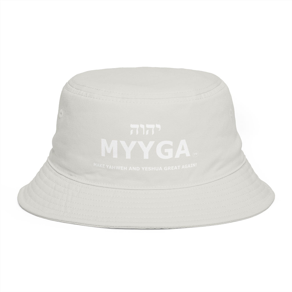 MYYGA - Make Yahweh And Yahshua Great Again - Solid Red Bucket Hat | All-Over Print Bucket Hat