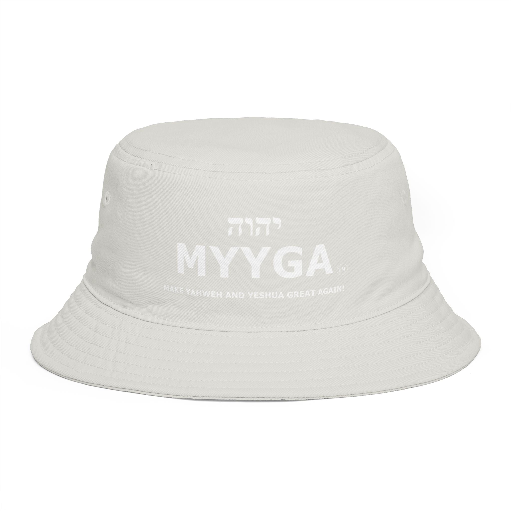 MYYGA - Make Yahweh And Yahshua Great Again - Solid Red Bucket Hat | All-Over Print Bucket Hat