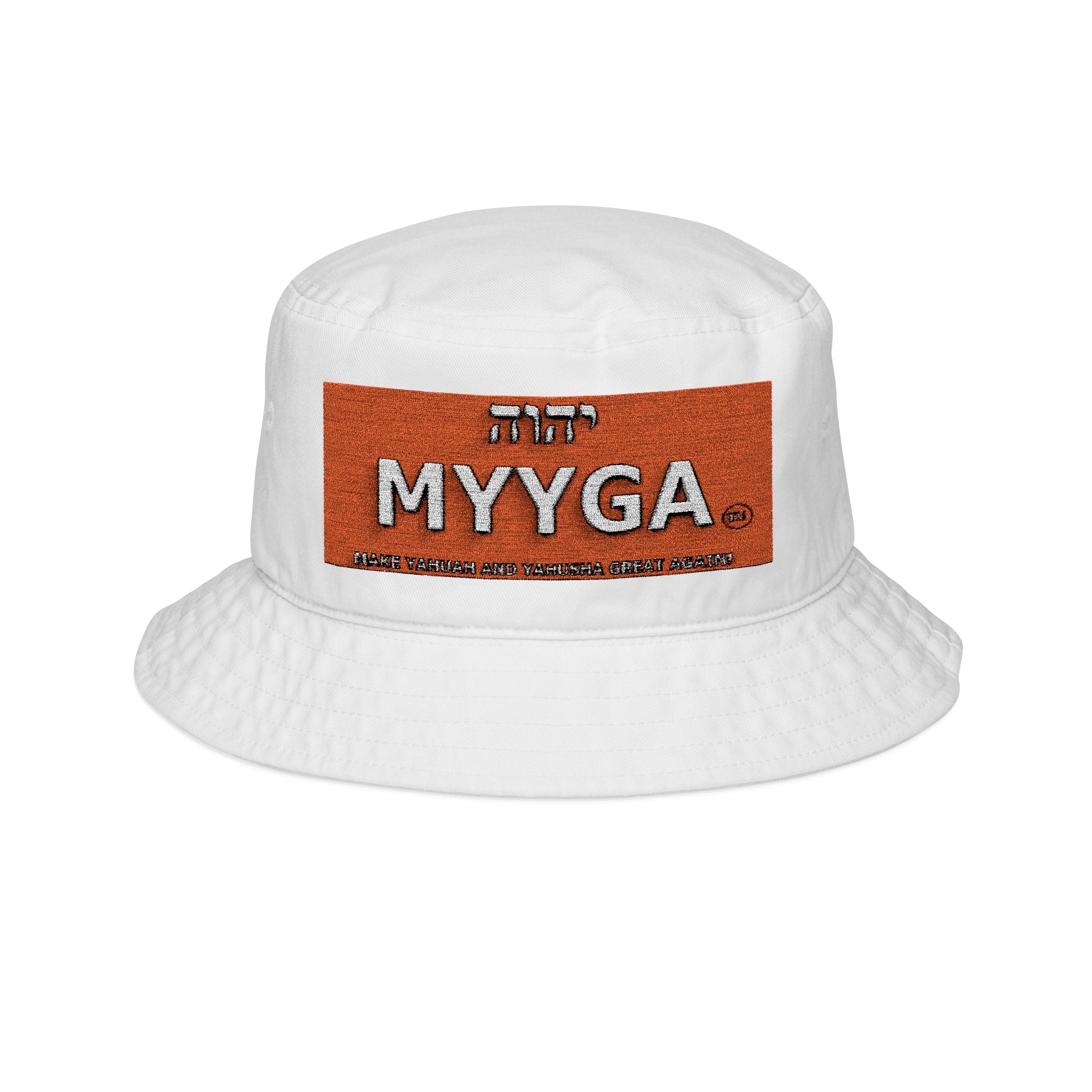 Embroidered "MYYGA"  Make Yahuah And Yahusha Great Again Patch Bucket Hat — Casual Streetwear Sun Hat