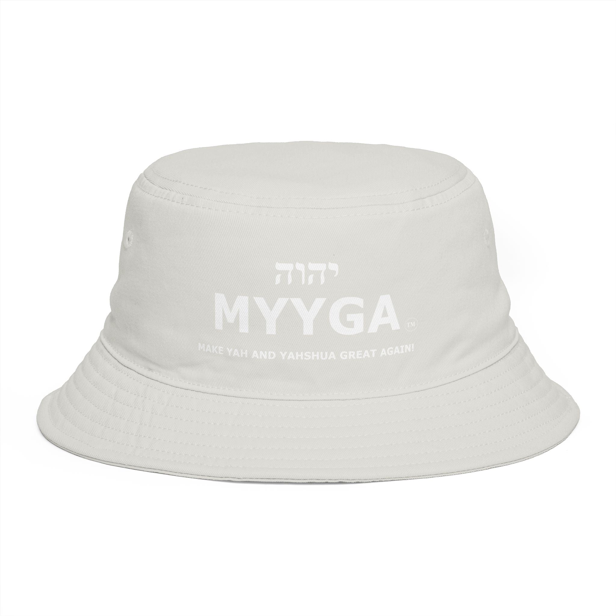 MYYGA - Make Yah And Yeshua Great Again - Solid Red Bucket Hat | All-Over Print Bucket Hat