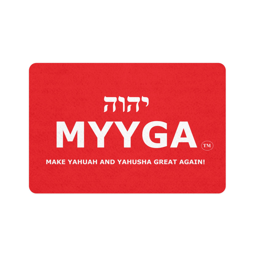 MYYGA - Make Yahuah And Yahusha Great Again - logo pet food mat | placemat