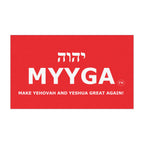 MYYGA - Make Yehovah And Yeshua Great Again - Hebrew Logo Car Magnet |