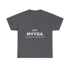 MYYGA - Make Yehovah And Yeshua Great Again - logo tee | Hebrew lettering graphic shirt
