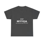 MYYGA - Make Yahweh And Yeshua Great Again - logo tee | Hebrew lettering graphic shirt